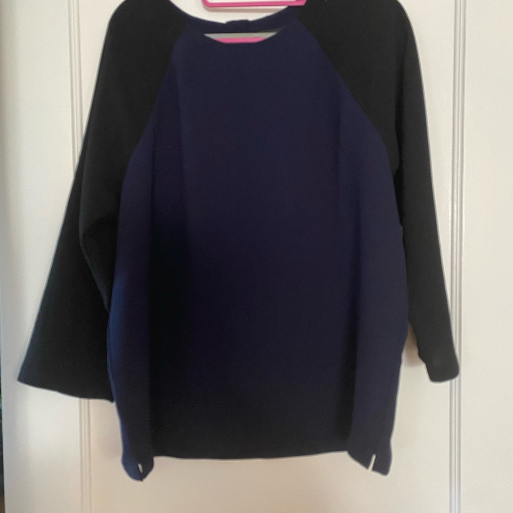 COPY - J. Crew color blocked blouse size 12